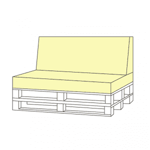 Raklap bútor párna méretre készítés, UV-álló minőségi anyagok